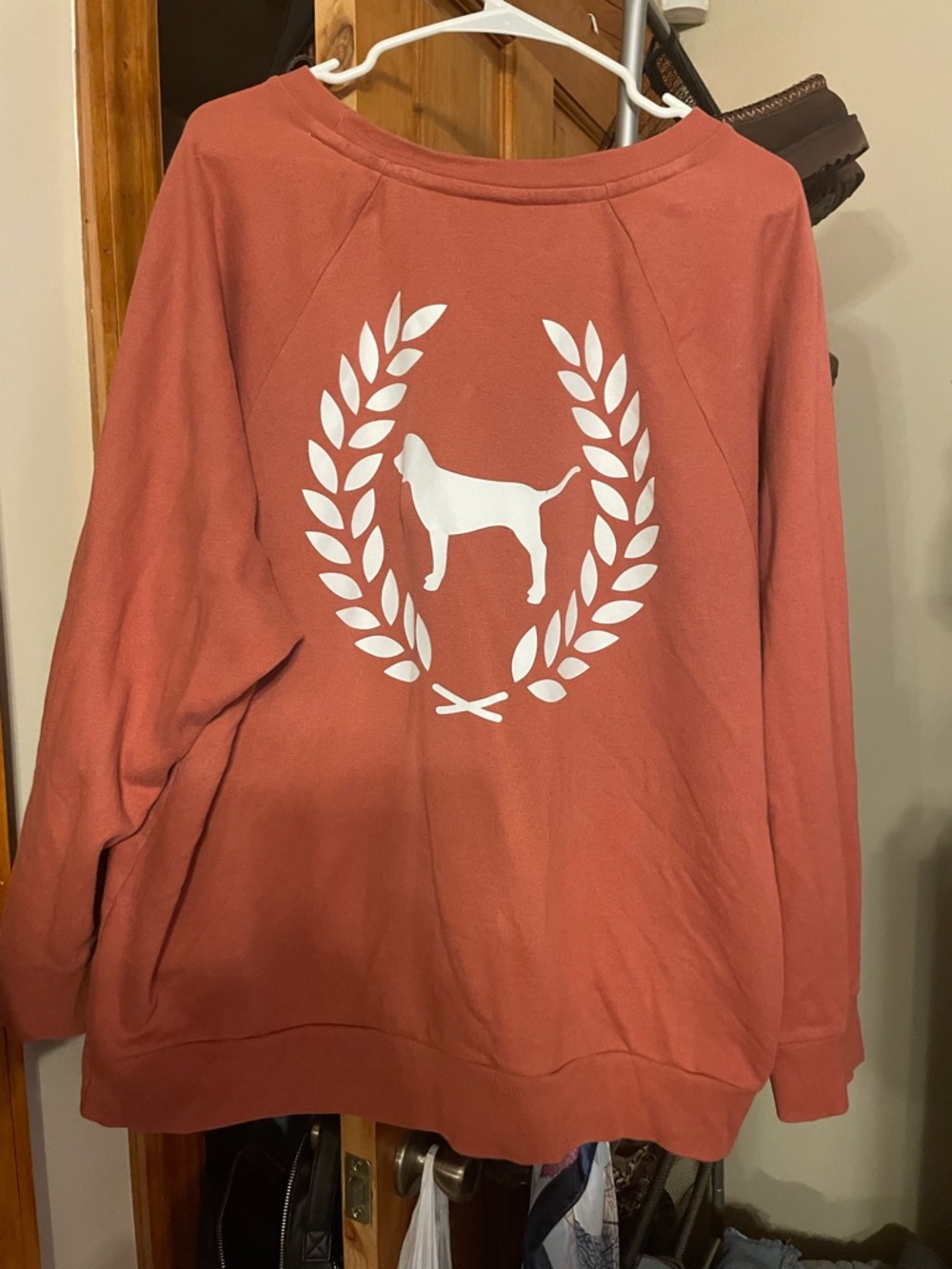 Victoria's Secret PINK Burnt Orange Crewneck Sweatshirt